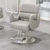 Silla de peluquería moderna, silla de salón, reposabrazos especial de acero inoxidable, silla de corte de pelo ajustable y giratoria, silla de peluquería