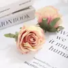 Cabeza de Rosa Simulada de Gama Alta Material para Guirnalda Hecha a Mano DIY Bosque de Brotes de Camelia Retro Europeo Accesorios Hechos a Mano