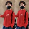 Y2579 # 2025 Nueva Camiseta Térmica de Manga Larga para Niños Primavera y Otoño Camiseta Base de Cuello Medio Alto para Niños Top Elegante para Niños