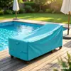 Funda Protectora para Silla Reclinable de Exterior, Tela Oxford Engrosada 420D, Impermeable, Resistente al Sol, a Prueba de Polvo, Funda para Silla de Muebles de Patio
