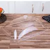 Cubierta de Comida Engrosada de Acrílico Cubierta de Bandeja Cubierta Cuadrada para Comida Cubierta de Plástico Transparente para Buffet Plato para Frutas Cubierta para Pan
