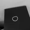 Anillo Cielo Estrellado Brillante para Mujer, Nicho de Lujo Ligero con Sensación de Alta Gama, Anillo Delgado de Banda Lisa, Versátil para Apilar, Adecuado para el Dedo Índice o el Meñique