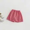Conjunto Casual Sencillo de Camisa de Mezclilla Dianxi para Bebés Niños, Nuevo Conjunto de Dos Piezas Veraniego de Camisa de Manga Corta y Pantalones a Cuadros