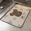 Alfombrilla Absorbente para Suelo de Baño, Felpudo Antideslizante para Entrada de Baño, Alfombrilla Doméstica de Tierra de Diatomeas de Estilo Dibujos Animados de Secado Rápido