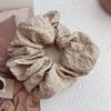 Estilo coreano estilo francês simples tecido dobrado anel de cabelo do intestino grande anel do intestino grande bola acessórios para o cabelo corda de cabelo