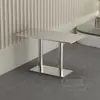 Cantina Engrossada Mesa e Cadeiras de Jantar Comerciais de Aço Inoxidável Celebridade da Internet Lanchonete Mesa de Bar Restaurante Café Resistente e Econômica