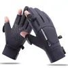 Luvas de Ciclismo de Alta Qualidade Masculinas de Inverno Impermeáveis Quentes com Forro de Lã Tela Sensível ao Toque À Prova de Vento Moto Fitness Esportes ao Ar Livre