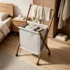 Cesta de Armazenamento de Roupa Suja Estilosa e Moderna, Cesto de Roupa Dobrável Doméstico de Grande Capacidade, Essencial para Guardar Roupas