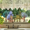 BRUP Floresta de Conto de Fadas Desenho Animado Adesivo de Janela Quarto de Criança Jardim de Infância Reutilizável Adesivo Eletrostático HS-JD5620E