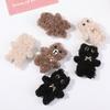 Zhao Lusi mismo estilo coreano lindo oso de peluche de dibujos animados DIY tocado de alto aspecto accesorios para el cabello horquilla material al por mayor