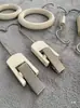 Gancho para Exhibición de Tienda de Ropa, Gancho en S, Perchero para Ropa, Tablero Colgante de Madera de Haya, Pinza para Ropa y Sombrero, Pinza Individual, Anillo Redondo de Madera Maciza
