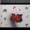 Nuevo Halloween 021 pared rota mano sangre boca Halloween atmósfera ventana vidrio pegatinas decorativas de pared autoadhesivas