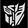 Transformers Autobots Decepticons Silhueta Refletiva Impermeável Adesivo para Carro de Moto Elétrica Computador Celular