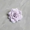 Cabeça de Flor Rosa Simulada Flor Falsa Grampo de Cabelo Acabado Material de Flor de Seda Artesanal DIY Acessórios de Decoração para Guirlanda de Casamento