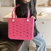 Popular Transfronteriza Impermeable Agujero Eva Mediana Bolsa de Playa Almacenamiento Portátil Hombro Color Caramelo Exterior Portátil Fácil de Limpiar