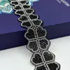 Atacado do Fabricante Fita de Renda com Strass Código de Barras com Adesivo DIY Acessórios para Roupas Artesanais Vestido Acessórios para Roupas