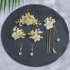 Buyao Hanfu Accesorios para el Cabello Estilo Antiguo Tocado Conjunto de Pasadores con Borlas Un Conjunto Completo Estilo Corte de Hada Accesorios para el Cabello de Disfraz Antiguo Accesorios Dropshipping