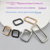 Fivela Quadrada de Arame de Ferro de 3,8 mm de Espessura DIY Metal Galvanizado Anel Ajustável Fivela para Alças de Bolsa de Couro e Fitas com Fivela Quadrada de Ferro Retangular Costurada