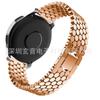 Para Samsung Galaxy Watch 46mm pulseira de corrente de aço inoxidável com padrão de escamas de peixe e aço de liga de zinco