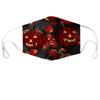 Mascarilla de Algodón de Halloween Mascarilla de Impresión Digital 3D Algodón a Prueba de Polvo Universal Personalizada para Adultos y Niños PM2.5