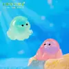 Enfeites de paisagem em miniatura, figuras de polvo coloridas que brilham no escuro, decorações criativas para aquário, artesanato em resina para criar cenas subaquáticas