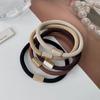 Diadema elástica de moda para mujer, banda de goma coreana sencilla, versátil y duradera, con coleta.