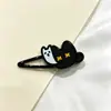 Presilha Lateral de Gato Preto Fofa e Versátil para Mulheres, Alto (Valor Estético), Presilha de Cabelo com Temperamento Fashion, Presilha de Cabelo com Senso de Design Doce e Fofo Acessório de Cabelo