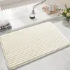 Alfombra de baño de pana con base antideslizante, felpudo absorbente para inodoro, personalizable para uso doméstico, directo de la fábrica original