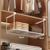 Cesta extraíble para armario, cesta colgante para gabinete debajo de la mesa, estante de almacenamiento para mesita de noche de dormitorio, estante de almacenamiento colgante sin taladro, estante para gabinete de cocina