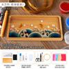 Kit de Materiales Hechos a Mano para Pintura Esmalte Cloisonné DIY, Posavasos de Mil Millas de Montañas y Ríos, Taller de Artesanía del Festival del Doble Nueve, Integración de Equipos