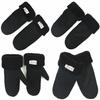 Guantes de Piel de Oveja con Piel Integrada para Hombre Invierno Gruesos Cálidos Ciclismo Motociclismo Conducción Manoplas