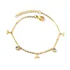 Pulsera de Moda Europea y Americana, Simple y Elegante, Estilo Minimalista Exquisito, Acero Inoxidable Redonda Geométrica Concha Pulsera Transfronteriza