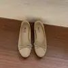 Zapatos de Ballet con Lazo para Mujer 2026 Primavera Otoño Retro Suela Suave Zapatos Franceses Simples Punta Redonda Fondo Plano Zapatos de Abuela Mocasines