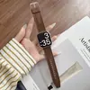 Correa de Silicona para Apple Watch Crazy Horse - Correa de Cuero para Apple Watch S11/10 Pulsera de Reloj Transpirable