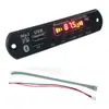 099 Dispositivo Bluetooth 12V Audio Mp3 Placa Pantalla Radio Aux USB Memoria Flash Lector de Tarjetas Reproducción Placa Base