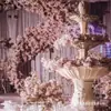 Accesorios para Bodas Fuente Piscina de Agua Estilo Europeo Columna Romana Dorada Boda Fuente de Múltiples Niveles Decoración Arreglo de Macetas