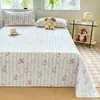 Sábana de Algodón Puro Minimalista Clase A para Dormitorio Color Sólido Algodón Lavado Gasa de Doble Capa Almohadilla Gruesa para Dormir Funda de Almohada de una Pieza