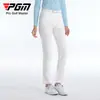 Calças de Golfe Pgm Femininas Calças de Tecido Esportivo Calças com Bolso Faca Invisível Zíper Calças Esportivas Femininas Calças Casuais