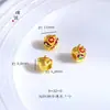 Acessórios DIY ouro de areia direto da fábrica pingente de leão de fazer fortuna com furo passante pulseira colar broche de leão feminino ouro de areia