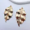 Acessórios para Joias DIY Pingente de Joia Folha Banhada a Ouro Brincos Pingente Acessórios para Colar Estilo Antigo Acessórios de Cabelo da Dinastia Han