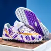 Zapatos de fútbol de caña alta transfronterizos para niños y niñas, zapatillas de entrenamiento con tacos para adultos, zapatos deportivos profesionales transpirables antideslizantes con tacos largos