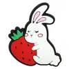 Serie del Conejo de Pascua Transfronterizo Charms para Zapatos Goma Suave de PVC Decoraciones para Zapatos Accesorios DIY Venta al por Mayor en Stock