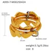 Anillo Geométrico Multicolor de Múltiples Capas Rueda de la Fortuna Ins para Mujer de Acero Inoxidable Moderno Superpuesto Todo Fósforo Anillo de Dedo con Circonita en stock