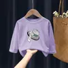 H2350# Camiseta Casual de Manga Larga con Estampado de Dibujos Animados para Niños y Niñas Otoño Nuevo Camiseta para Niñas Manga Larga Primavera y Otoño