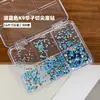 Conjunto K9 colorido de diamantes redondos pequenos com base pontiaguda, um acessório popular e moderno para nail art de diamantes, diamantes ultra brilhantes para nail art, atacado