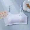 Ropa interior para niñas en etapa de desarrollo con copas fijas, Tops para estudiantes de secundaria, Niños mayores, Estudiantes de preparatoria y Mujeres jóvenes