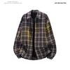 Comercio Exterior Otoño 2025 Nueva Camisa a Cuadros para Hombre Estilo Coreano Chaqueta Camisa para Hombre Casual Talla Grande Camisa Holgada
