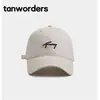 Boné de Baseball Macio Bordado Colaboração com Designer Japonês Tanworders Estilo de Rua Chapéu de Proteção Solar