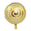 Nuevo globo de aluminio redondo de 18 pulgadas transfronterizo con forma de piruleta de caramelo, suministros para decoración de fiestas