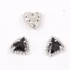 Borda Soldada em Forma de Coração Torto Strass de Vidro Ganchos de Quatro Pontas Renda Cristal Fivela DIY Roupas Vestido Acessórios de Cabelo Acessórios Ganchos Costurados à Mão